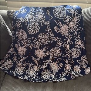 Floral Embroidered Skirt